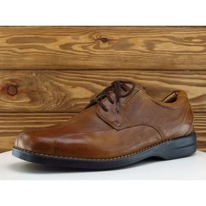 DOCKERS‎ Sz 12 Derby Oxfords Brown Leather Men Lace Up Medium (D, M)